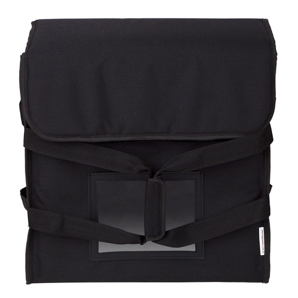 3 Box Pizza Bag (black with reflector tape)  Australian Manufactured - BagMasters Australia