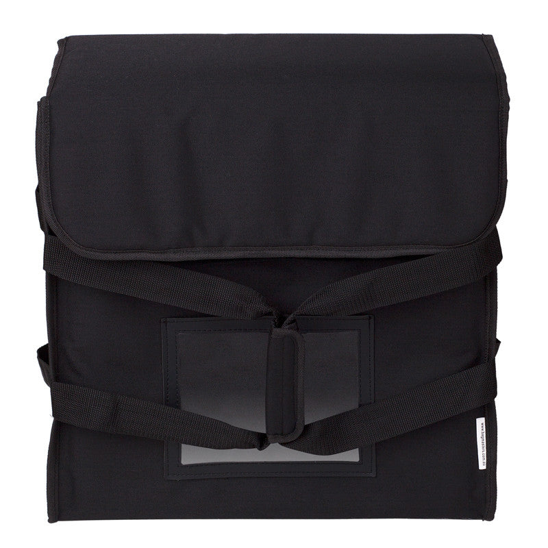 3 Box Pizza Bag (black with reflector tape)  Australian Manufactured - BagMasters Australia