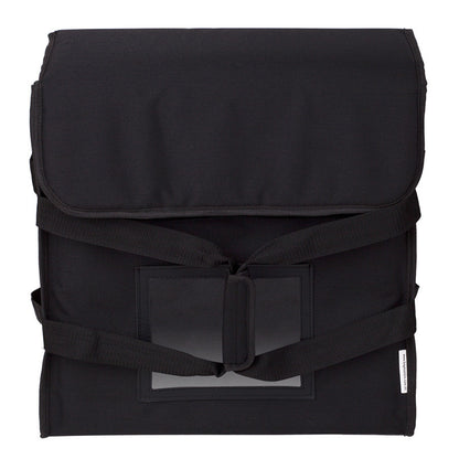 3 Box Pizza Bag (black with reflector tape)  Australian Manufactured - BagMasters Australia