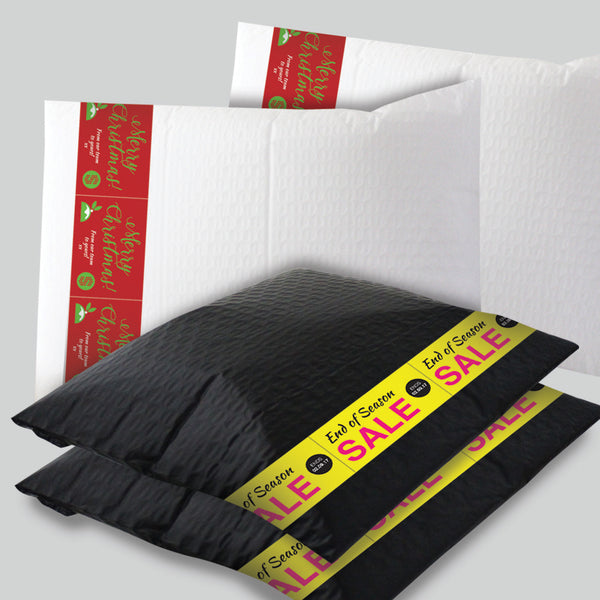 Padded Mailer with Banner (Black - side opening) Price per carton - BagMasters Australia