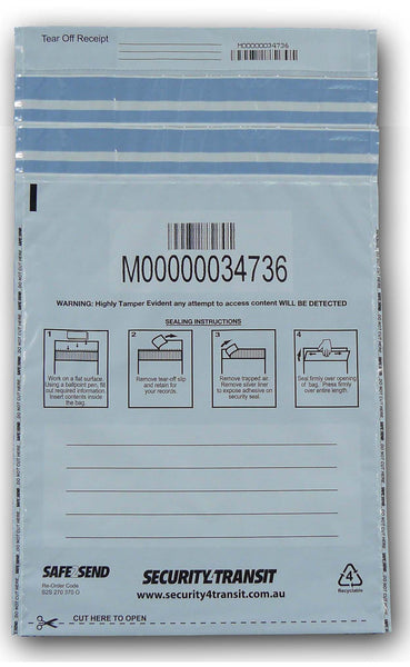 Tamper Evident Bag - Double use - BagMasters Australia