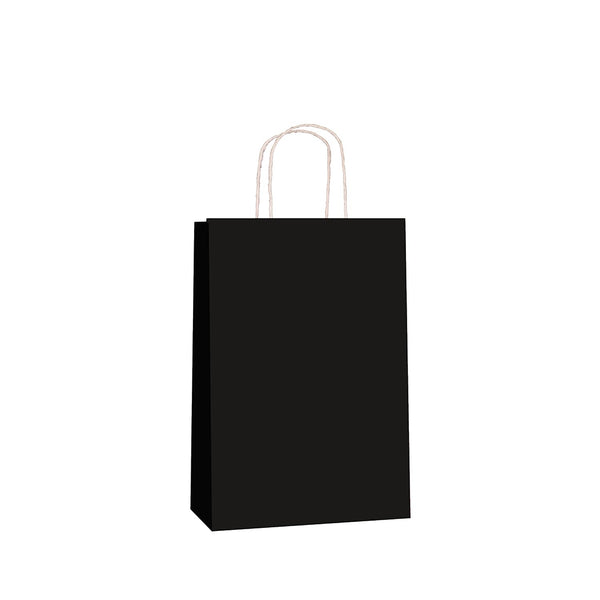 Black Kraft w/twist handle  (price per 250) - BagMasters Australia