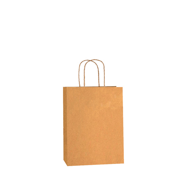 Recycled Brown Kraft w/twist handles (price per 250) - BagMasters Australia