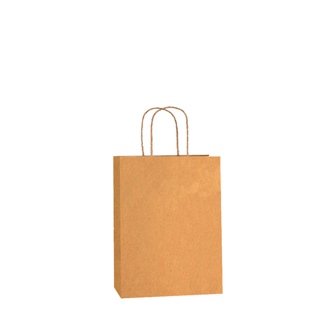 Recycled Brown Kraft w/twist handles (price per 250) - BagMasters Australia