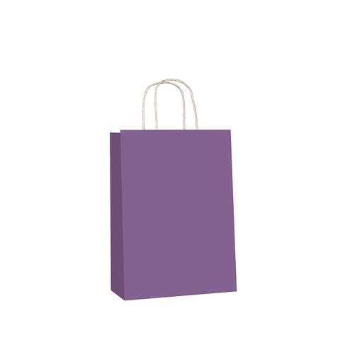 Purple Kraft w/twist handle  (price per 250) - BagMasters Australia